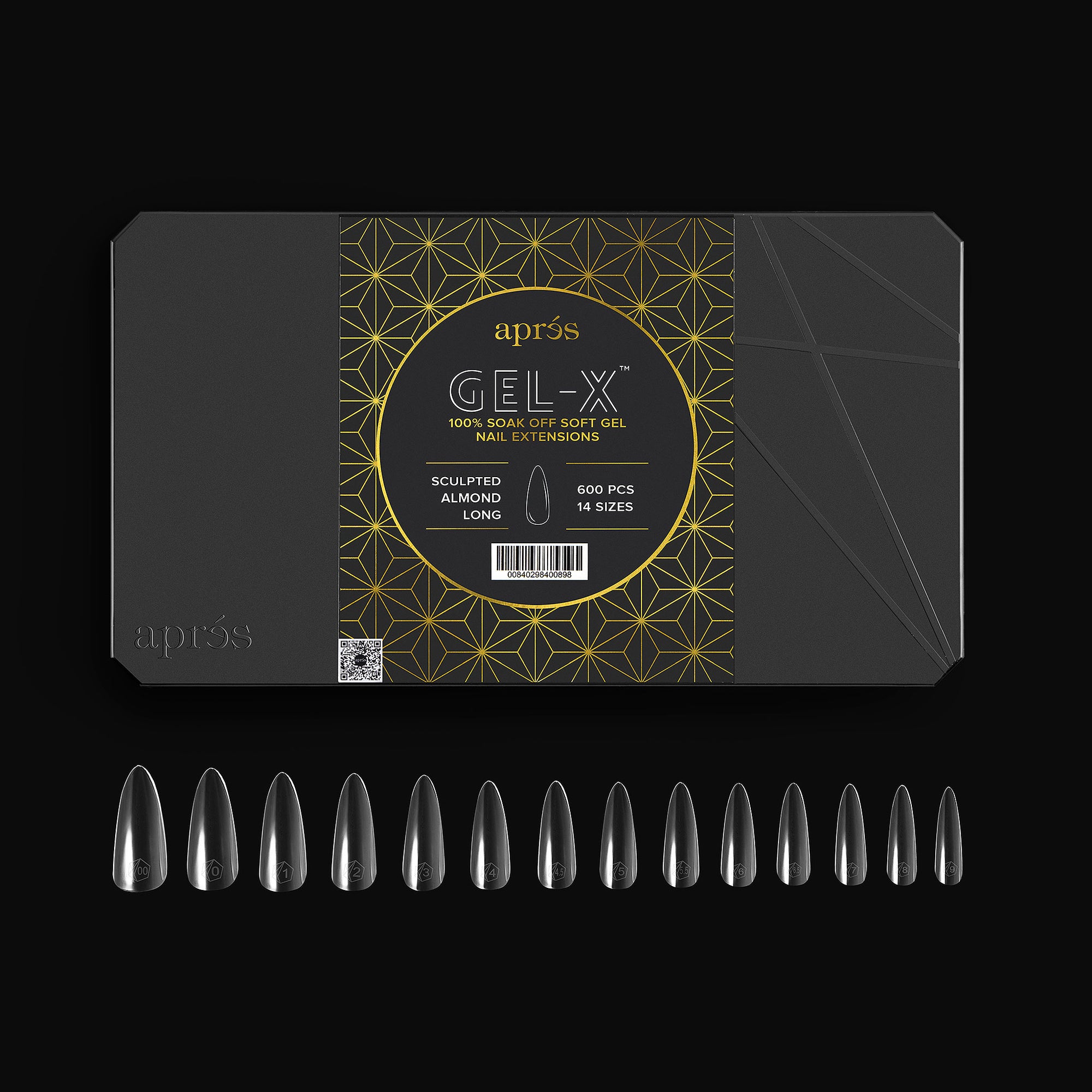Aprés Gel-X Tips - Sculpted Almond Long [600pcs] [NEW]
