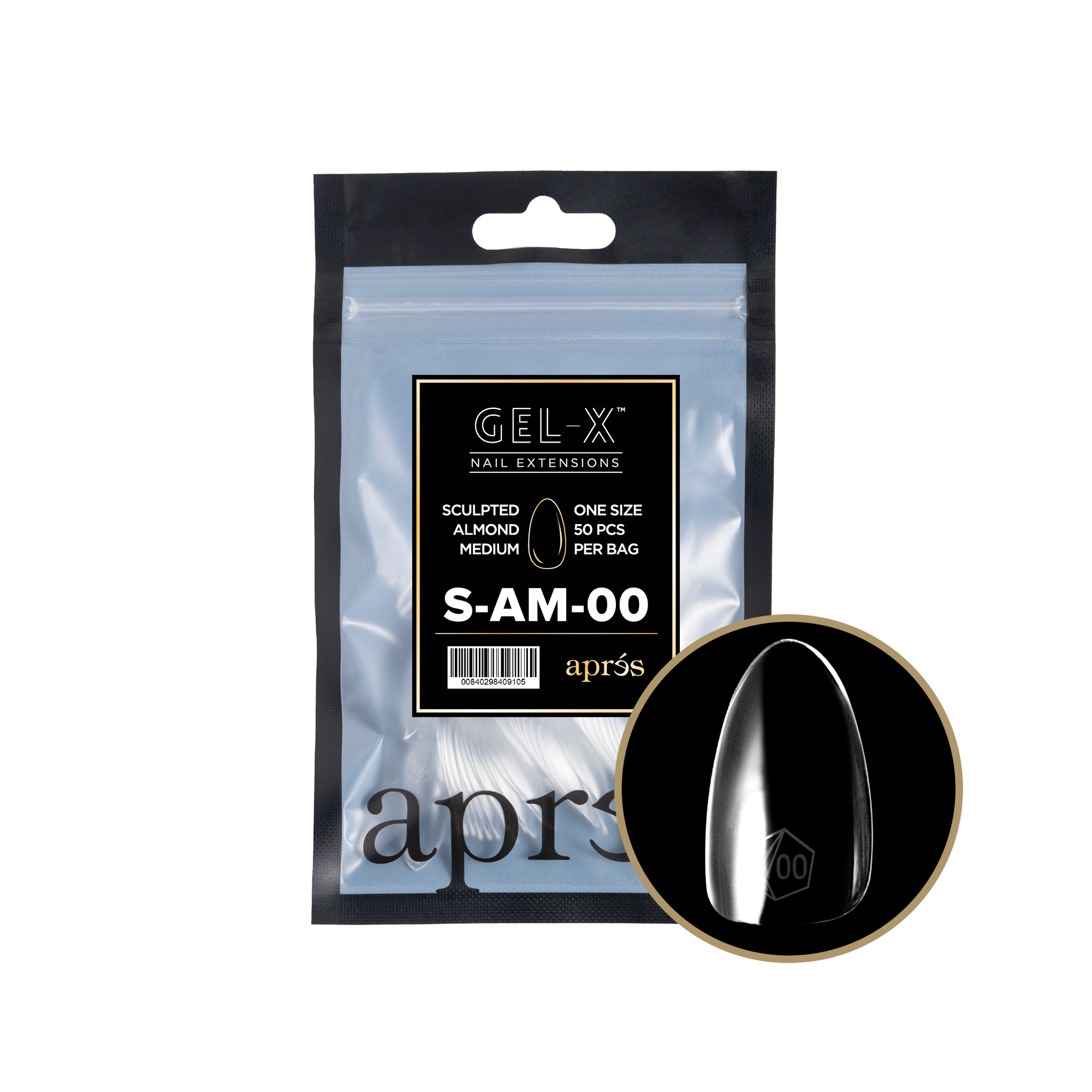 Aprés Gel-X Refill - Sculpted Almond Medium