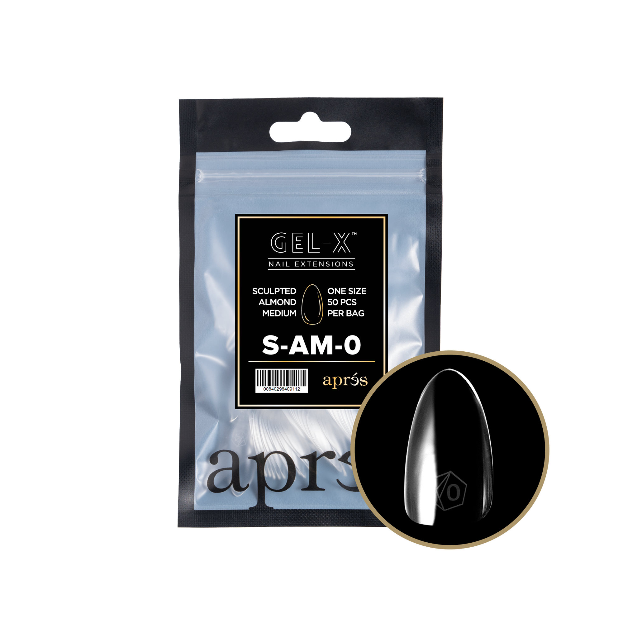 Aprés Gel-X Refill - Sculpted Almond Medium