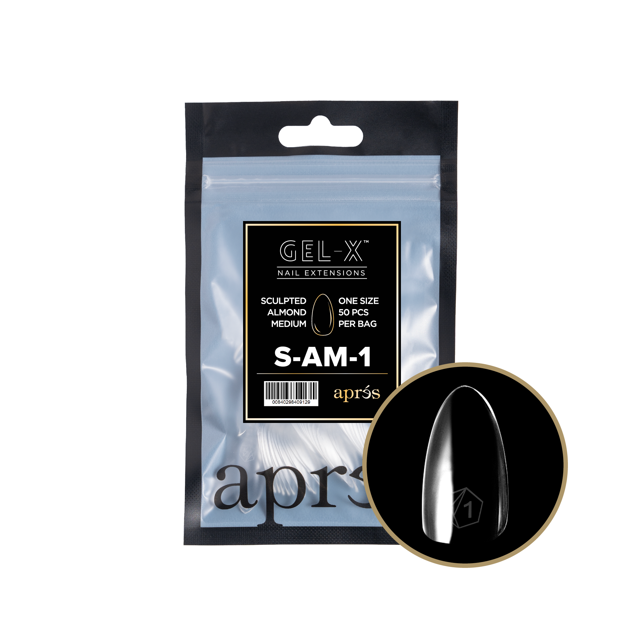 Aprés Gel-X Refill - Sculpted Almond Medium