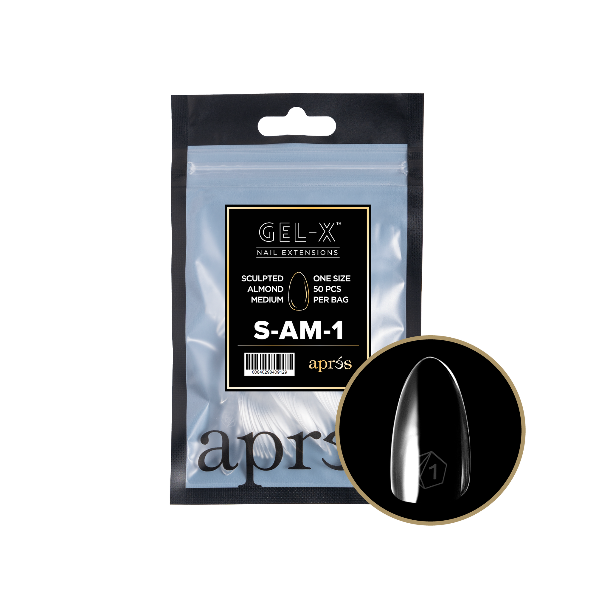 Aprés Gel-X Refill - Sculpted Almond Medium