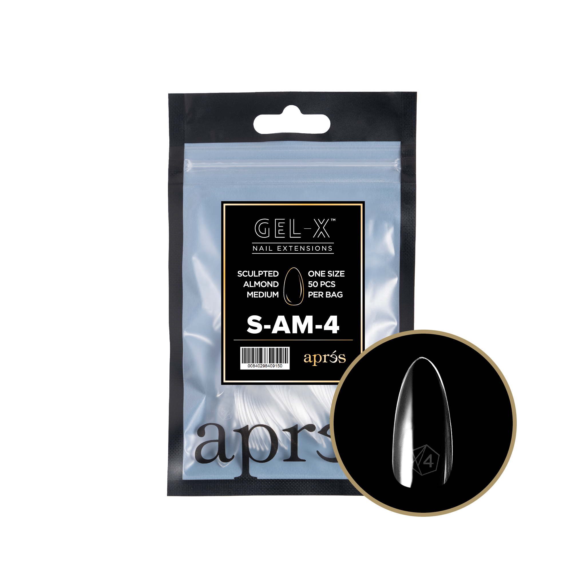 Aprés Gel-X Refill - Sculpted Almond Medium
