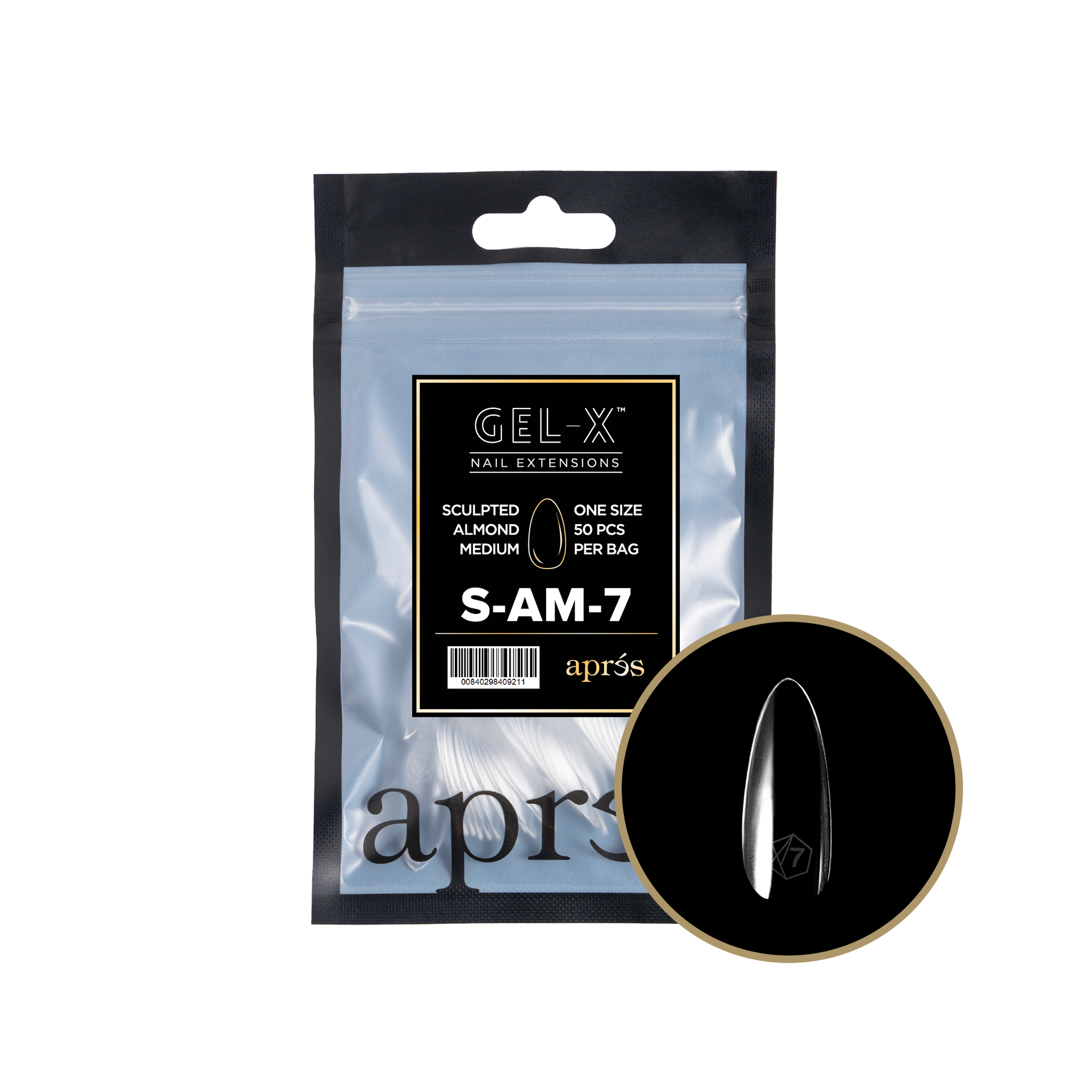 Aprés Gel-X Refill - Sculpted Almond Medium