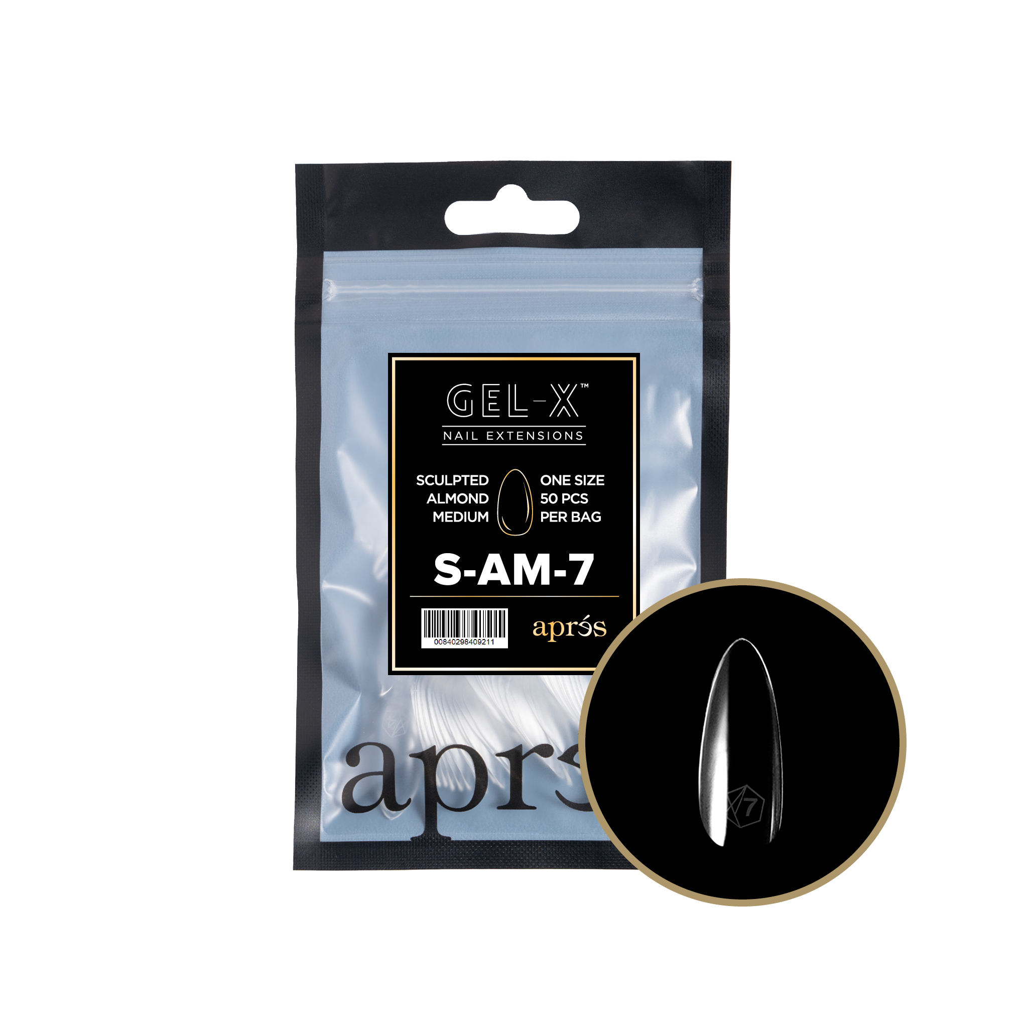 Aprés Gel-X Refill - Sculpted Almond Medium