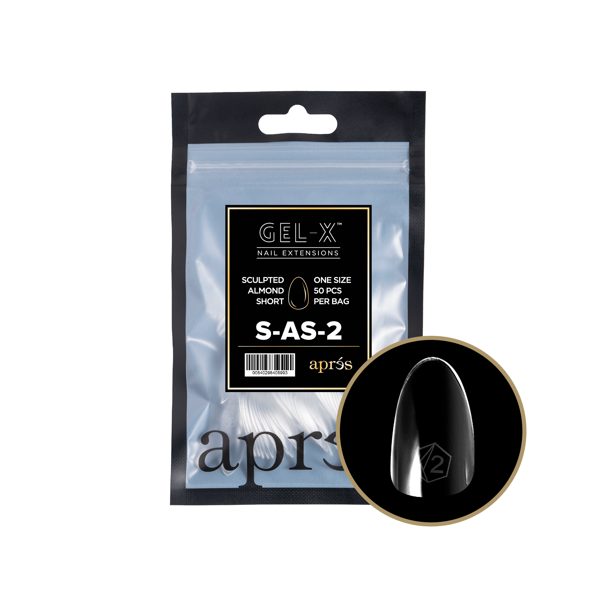 Aprés Gel-X Refill - Sculpted Almond Short