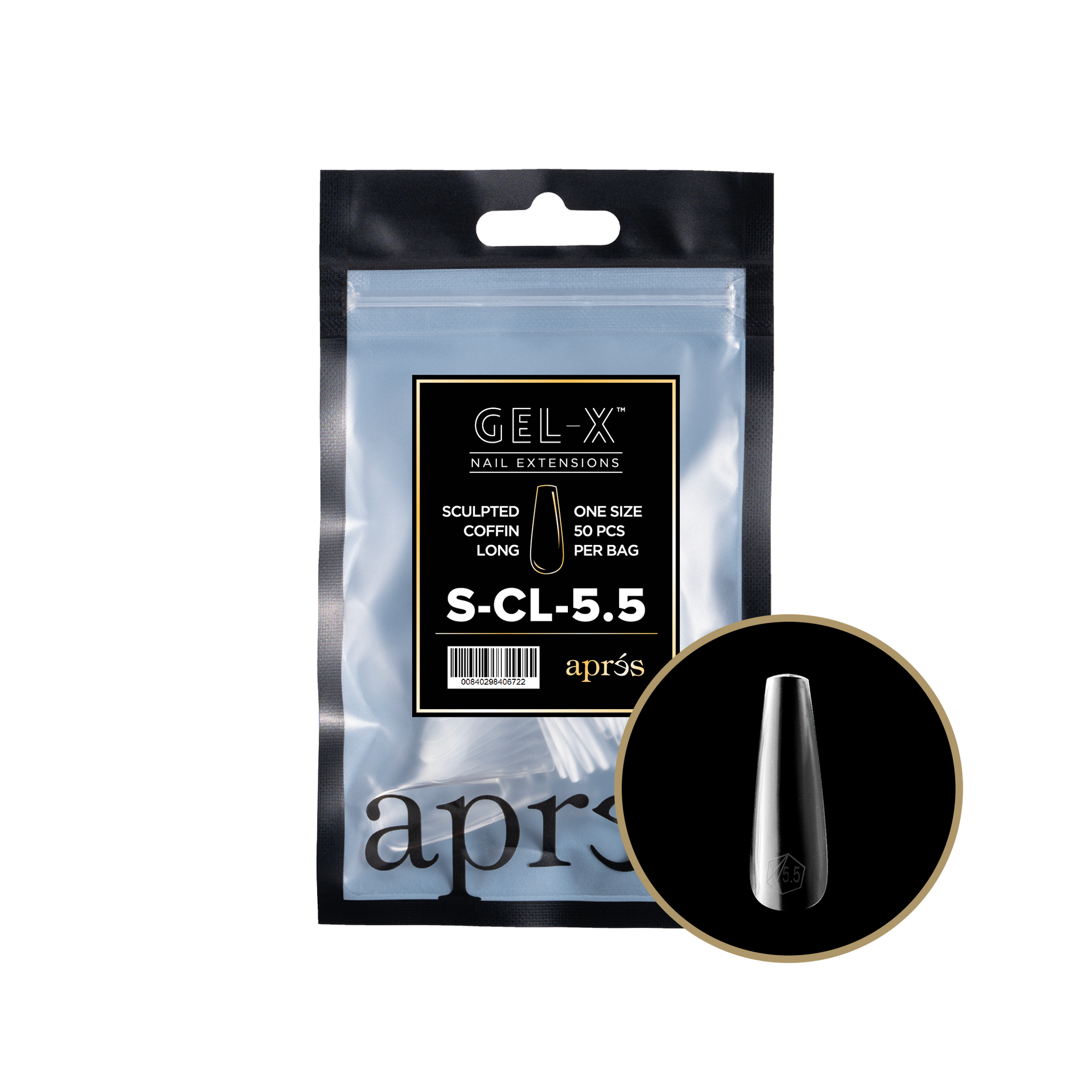 Aprés Gel-X Refill - Sculpted Coffin Long