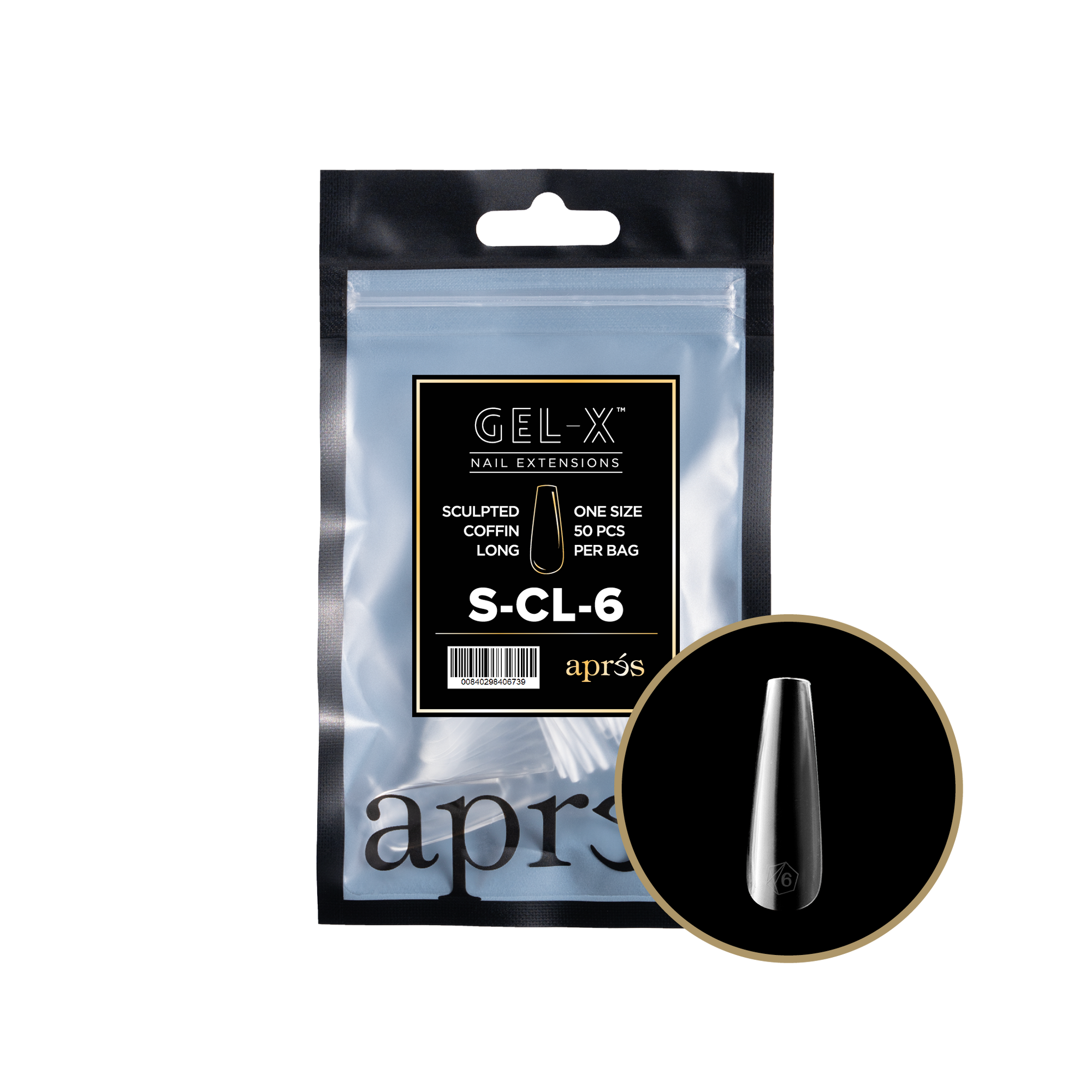 Aprés Gel-X Refill - Sculpted Coffin Long