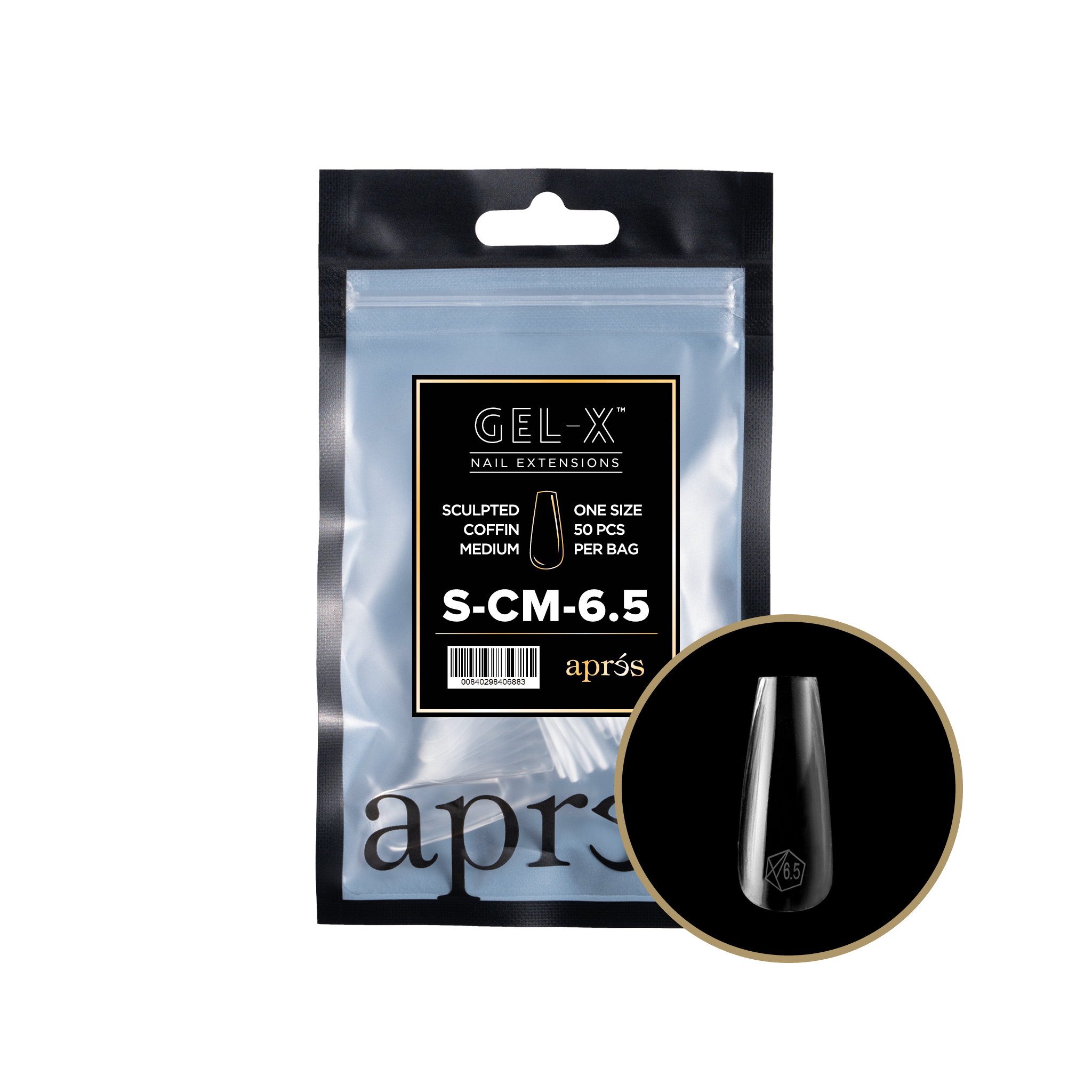 Aprés Gel-X Refill - Sculpted Coffin Medium