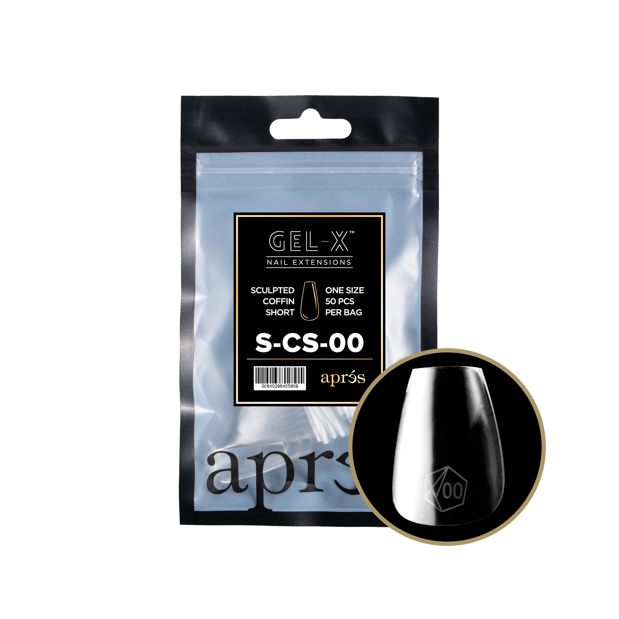 Aprés Gel-X Refill - Sculpted Coffin Short