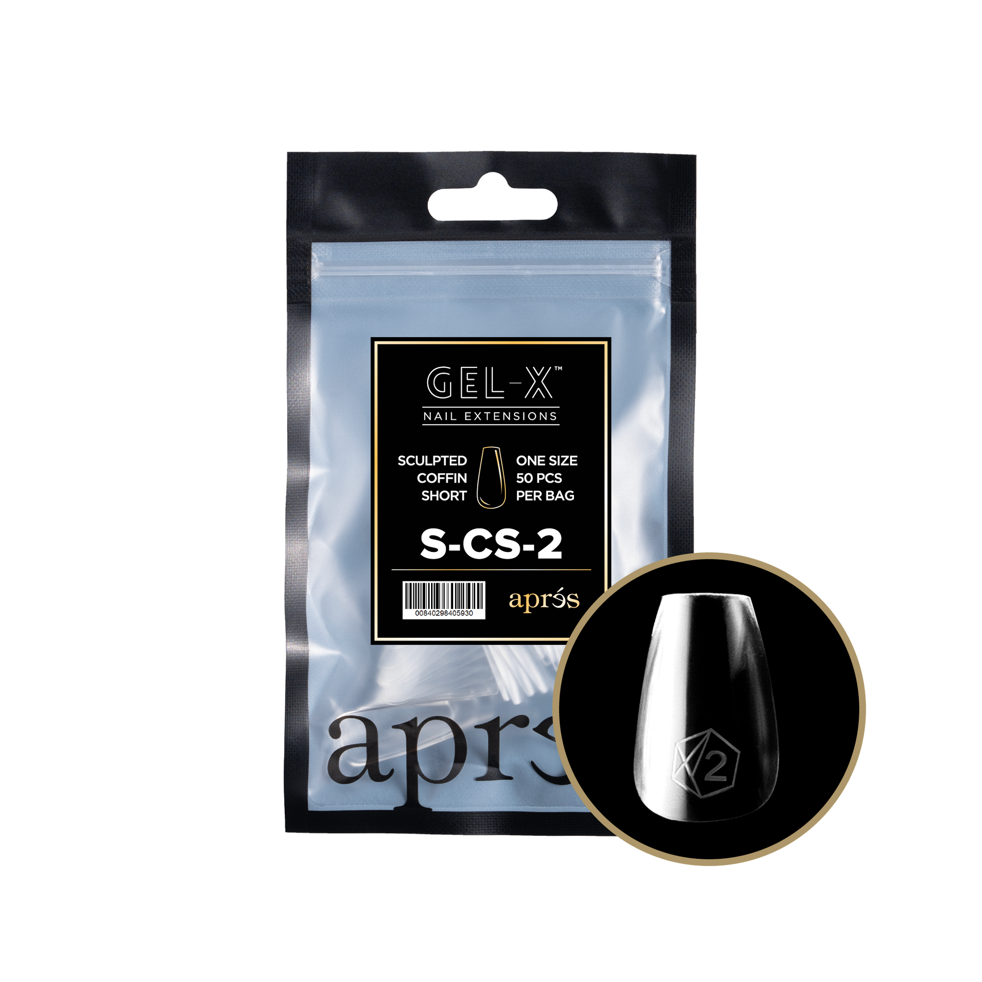 Aprés Gel-X Refill - Sculpted Coffin Short