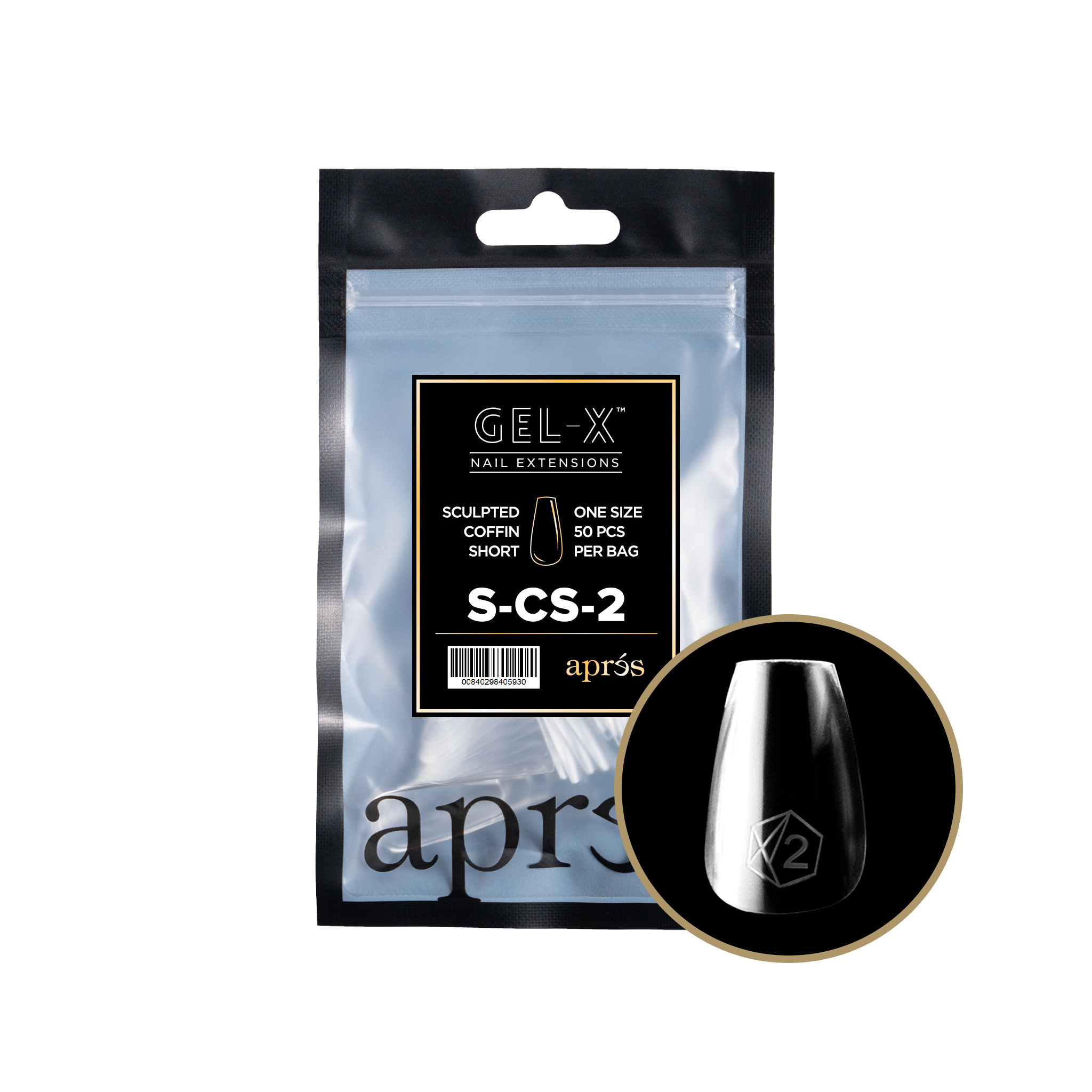 Aprés Gel-X Refill - Sculpted Coffin Short