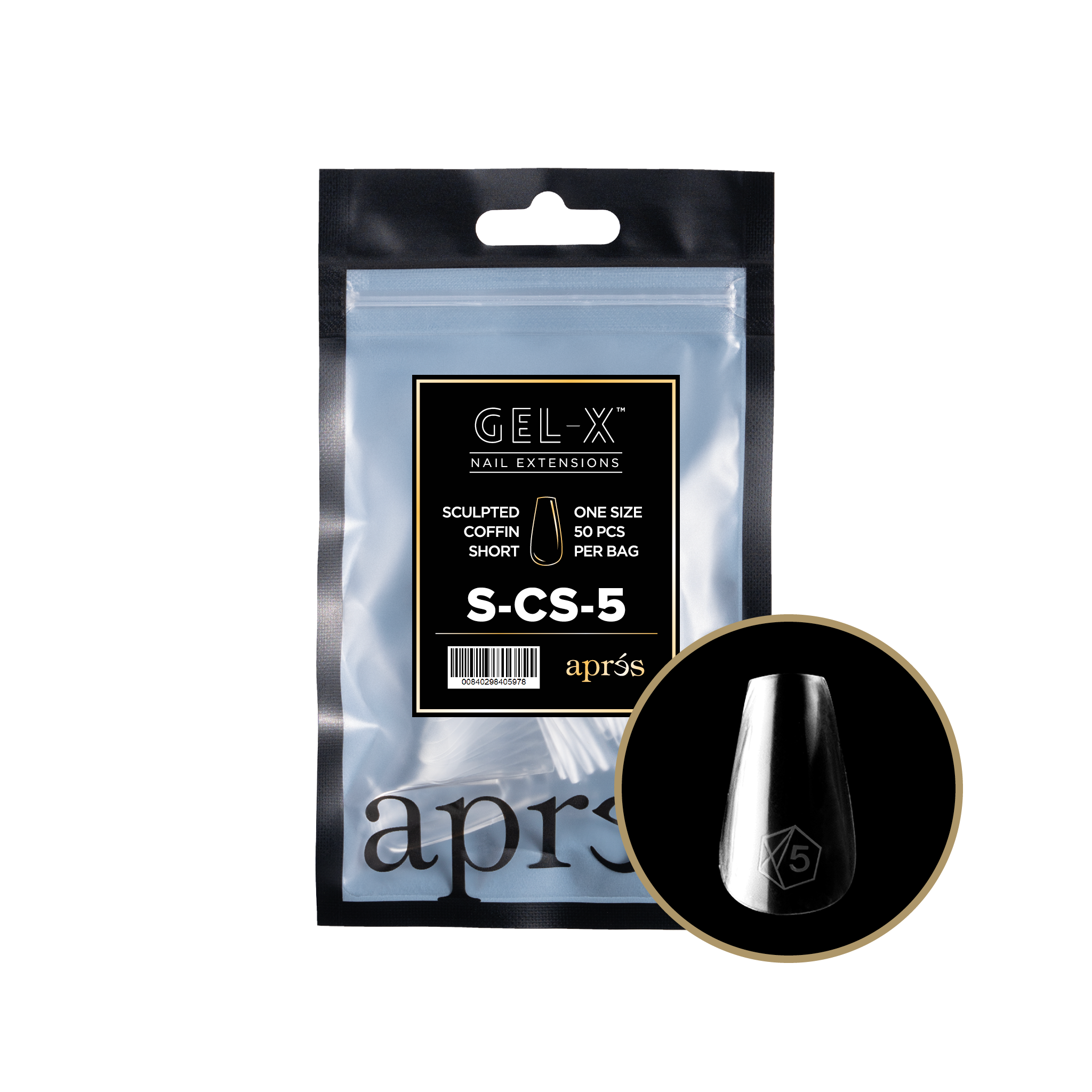 Aprés Gel-X Refill - Sculpted Coffin Short