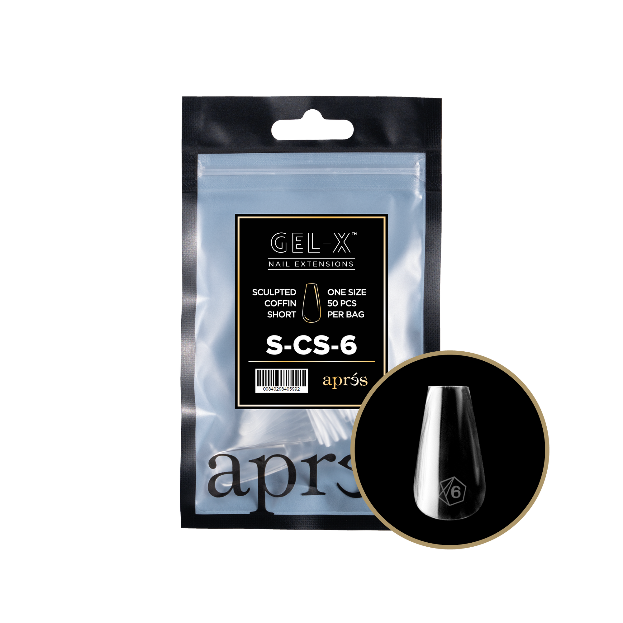 Aprés Gel-X Refill - Sculpted Coffin Short