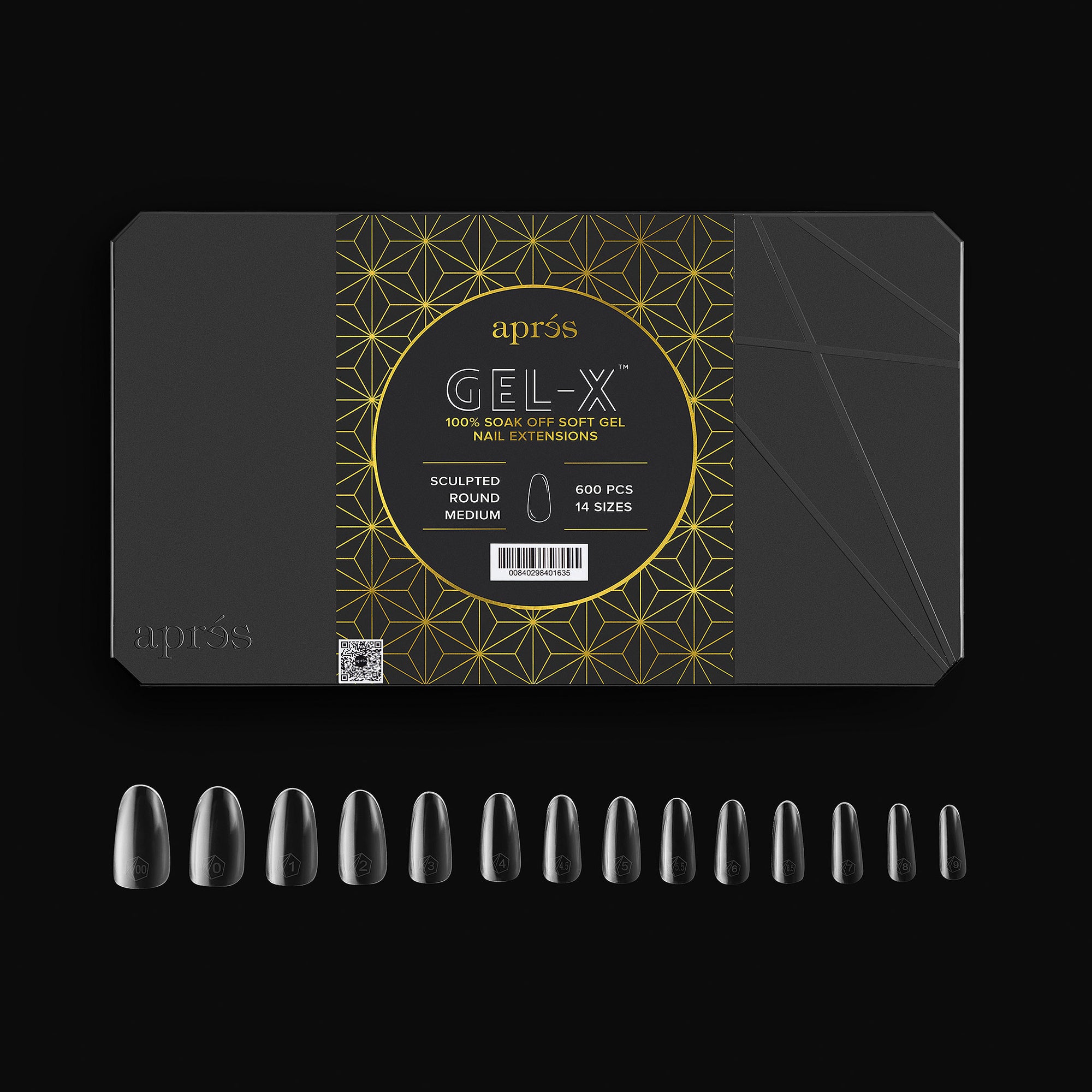Aprés Gel-X Tips - Sculpted Round Medium [600pcs] [NEW]