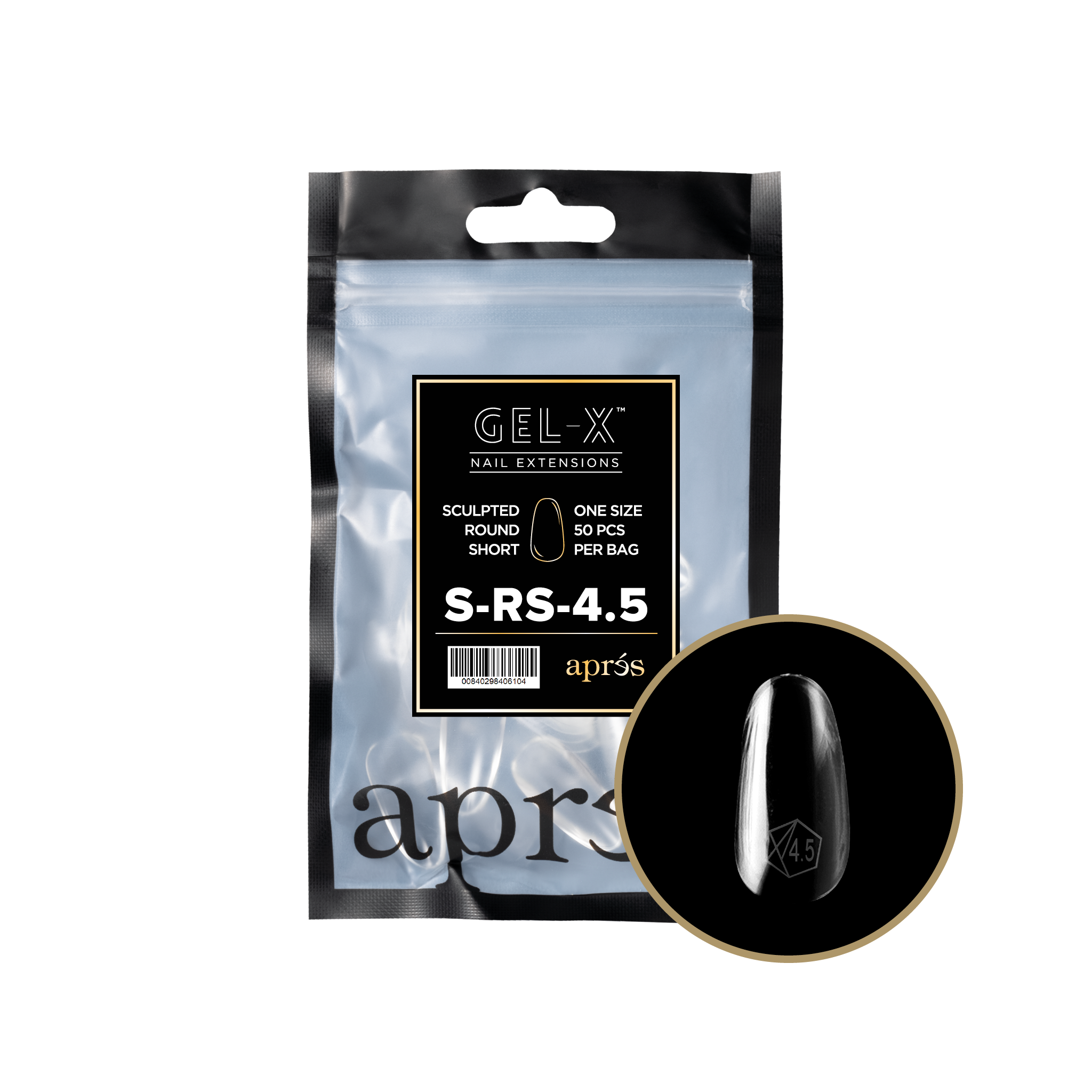 Aprés Gel-X Tips - Sculpted Round Short [Individual] [50pc] [NEW]