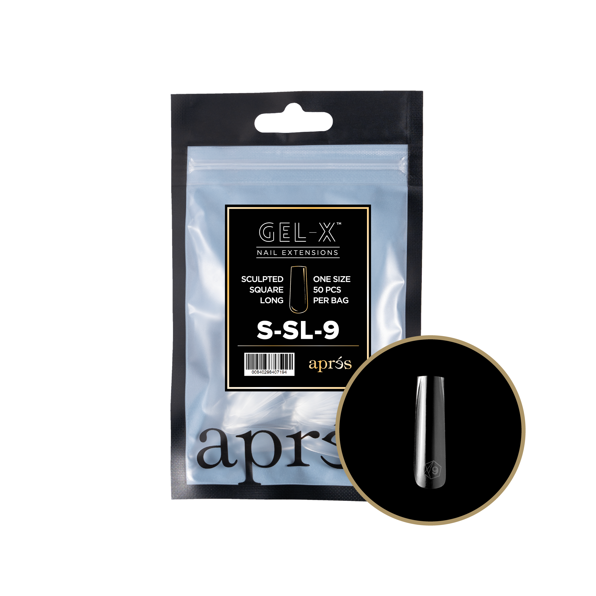 Aprés Gel-X Tips - Sculpted Square Long [Individual] [50pc] [NEW]