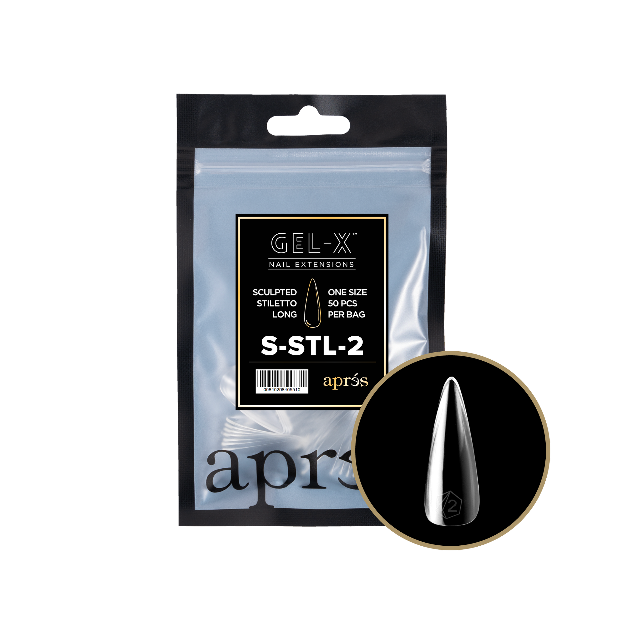 Aprés Gel-X Refill - Sculpted Stiletto Long