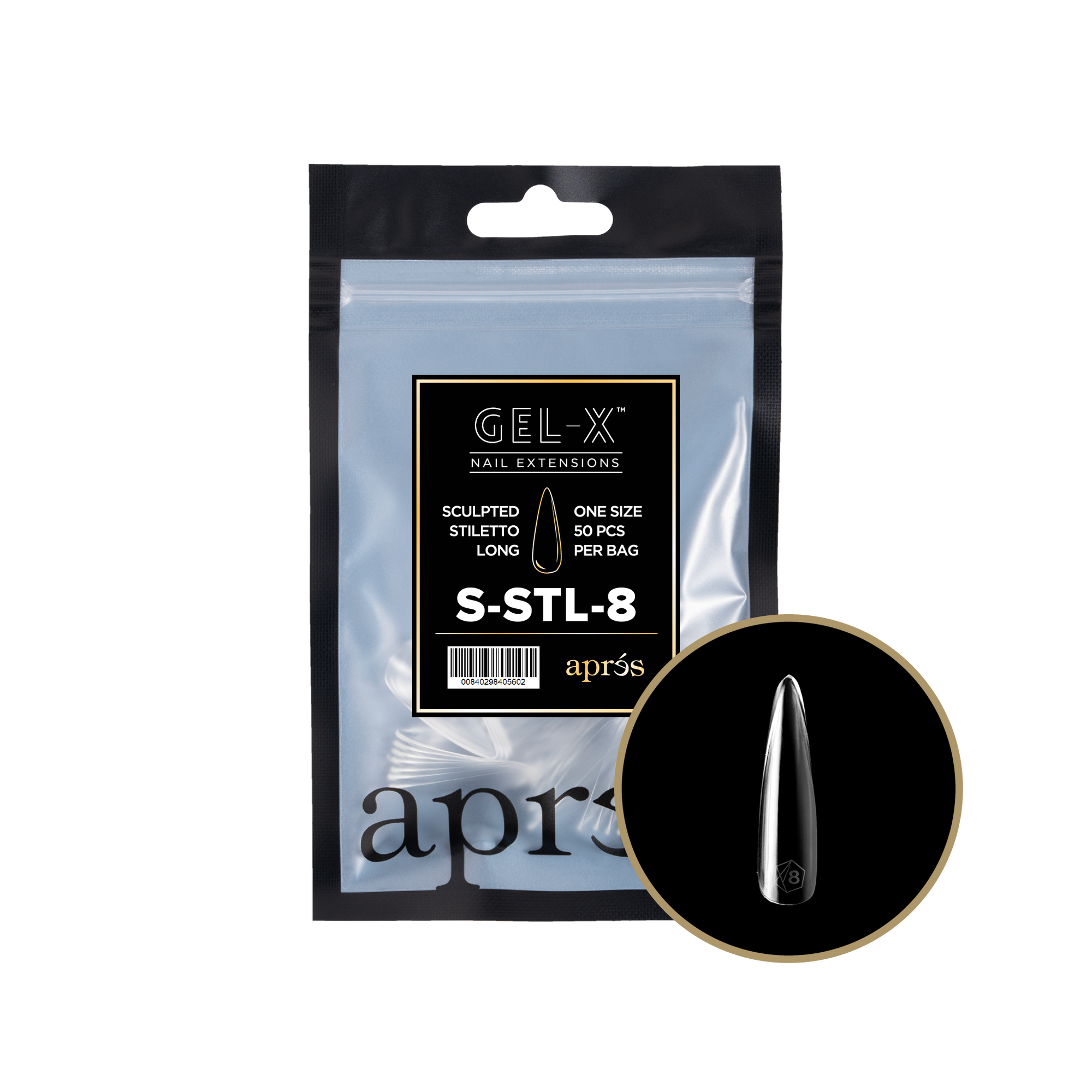 Aprés Gel-X Refill - Sculpted Stiletto Long