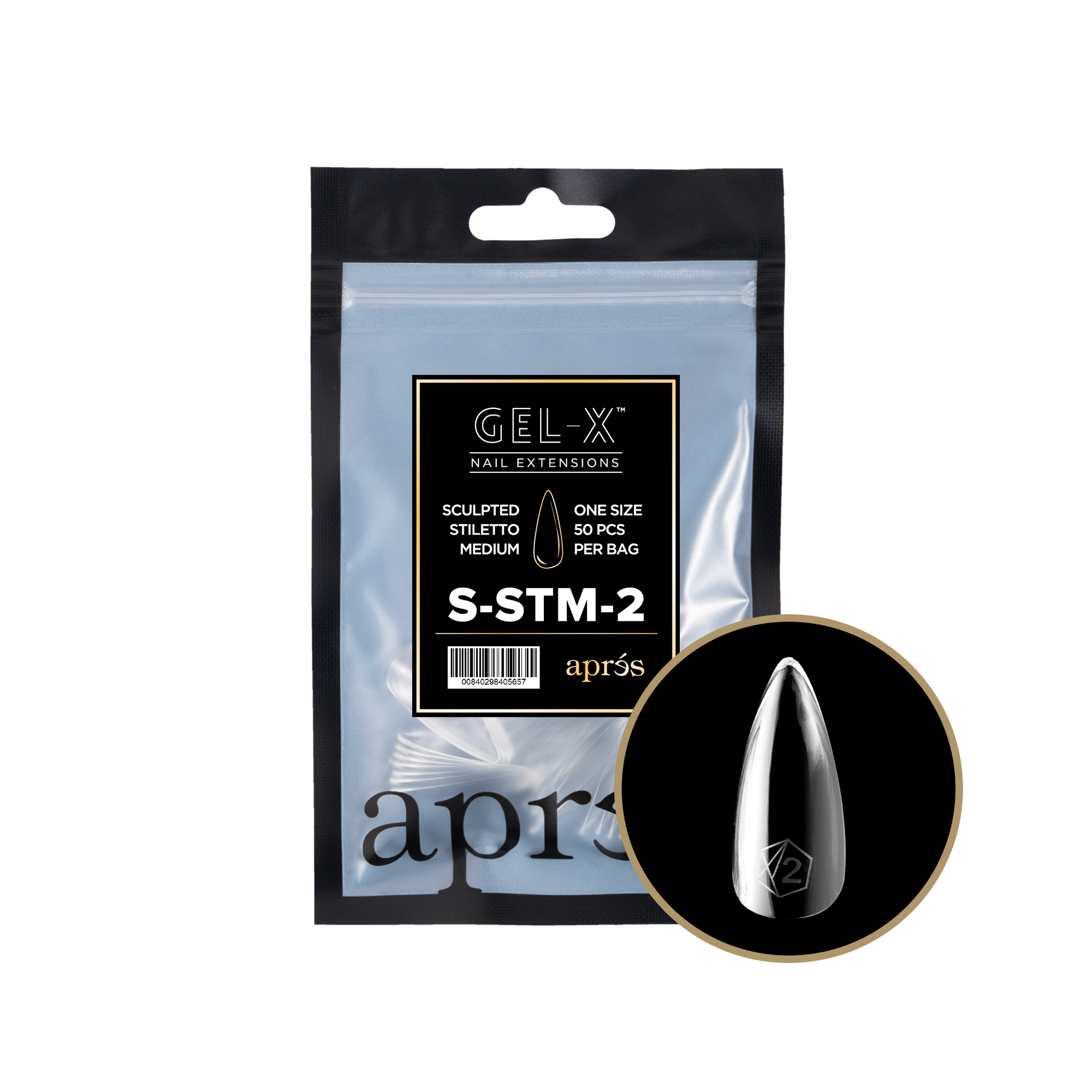 Aprés Gel-X Refill - Sculpted Stiletto Medium