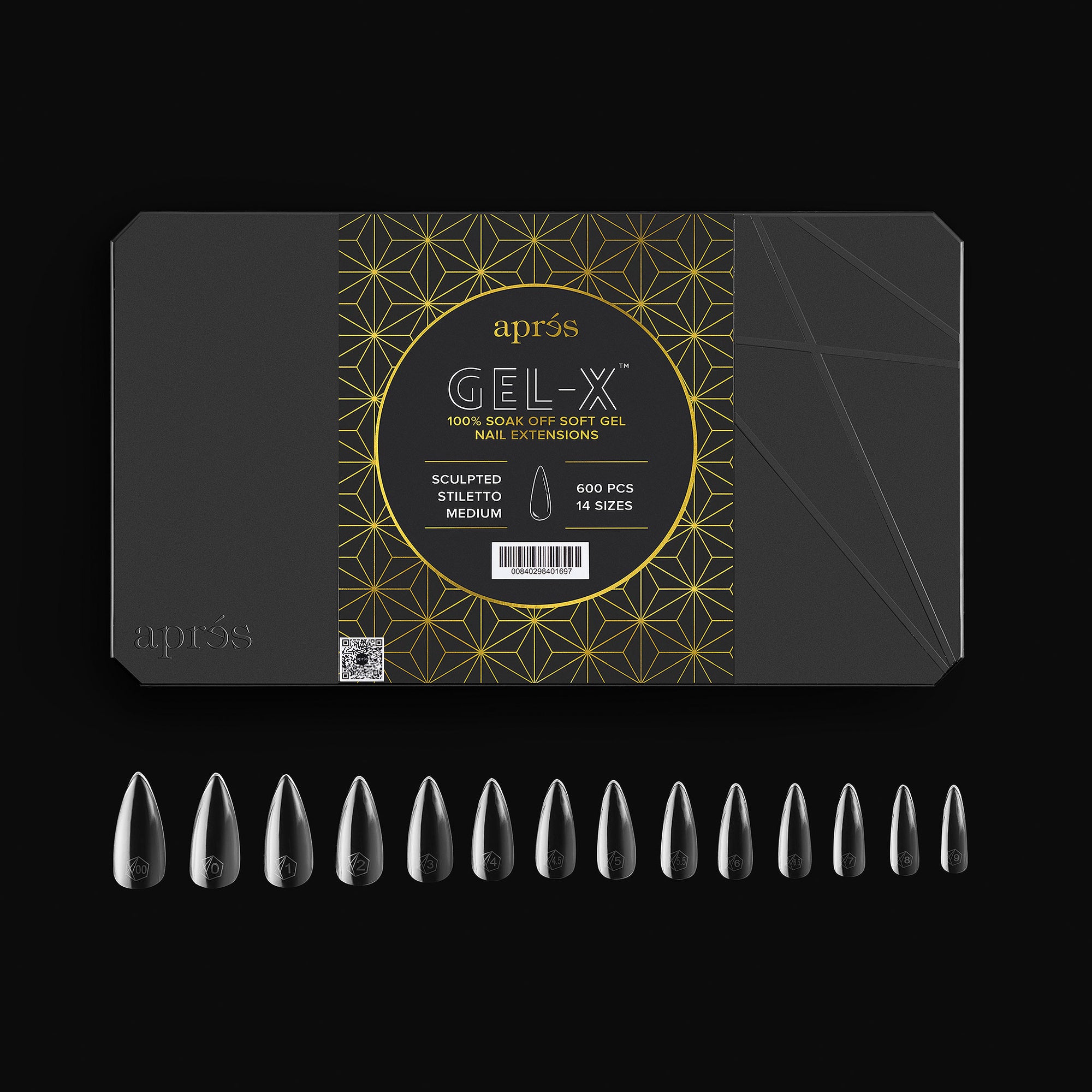 Aprés Gel-X Tips - Sculpted Stiletto Medium [600pcs] [NEW]