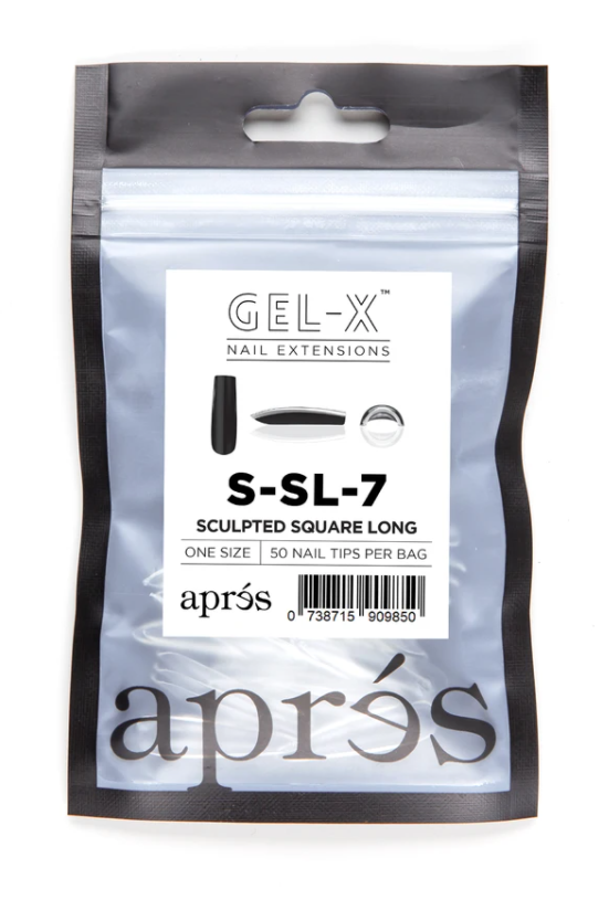 Aprés Gel-X Tips - Sculpted Square Long [Individual] [50pc]