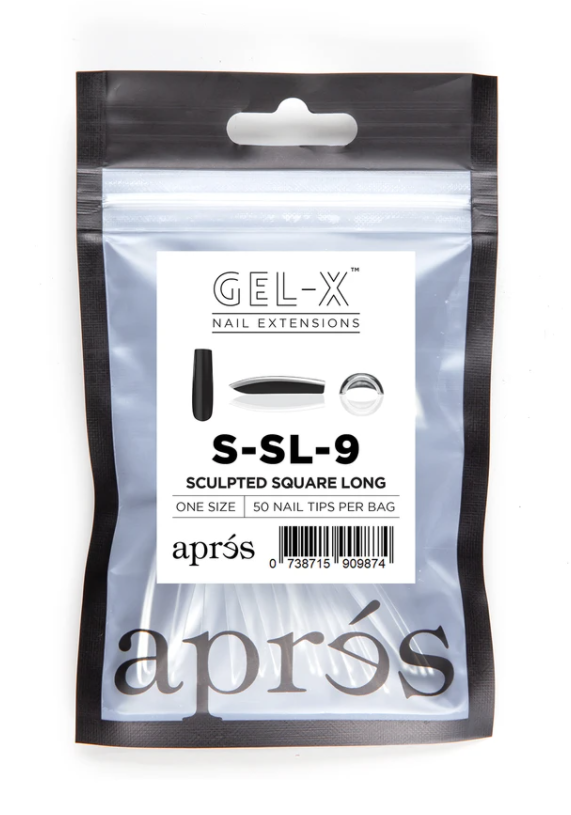 Aprés Gel-X Tips - Sculpted Square Long [Individual] [50pc]
