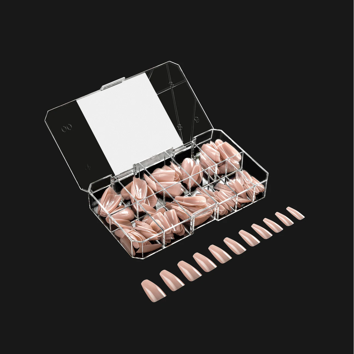 Aprés Gel-X Neutrals Tips - Maisie Natural Coffin Medium [150pcs]