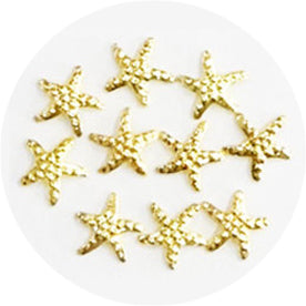 Nail Labo Metal Sea Star 5mm Gold