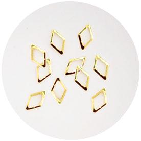 Nail Labo Metal Frame Diamond Gold