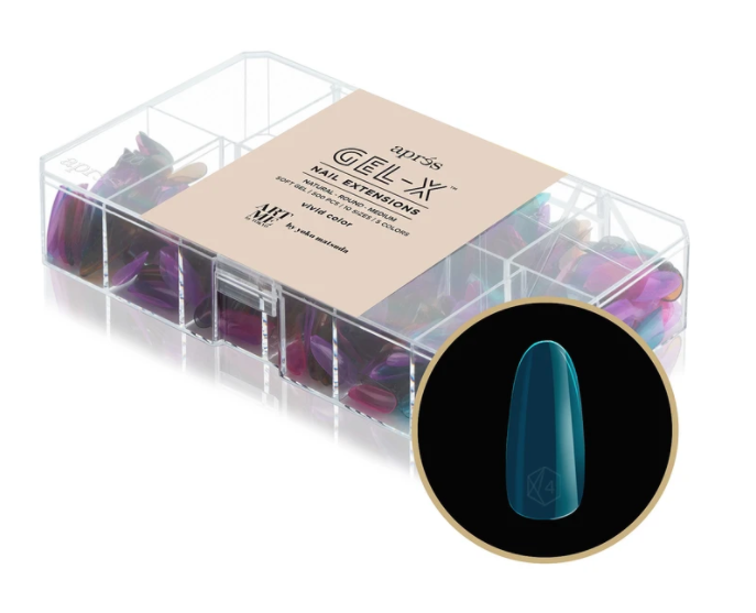 ArtMe x Aprés Gel-X Tips - Vivid Color - Natural Round Medium [500pcs] - 50%OFF [While Supplies Last]