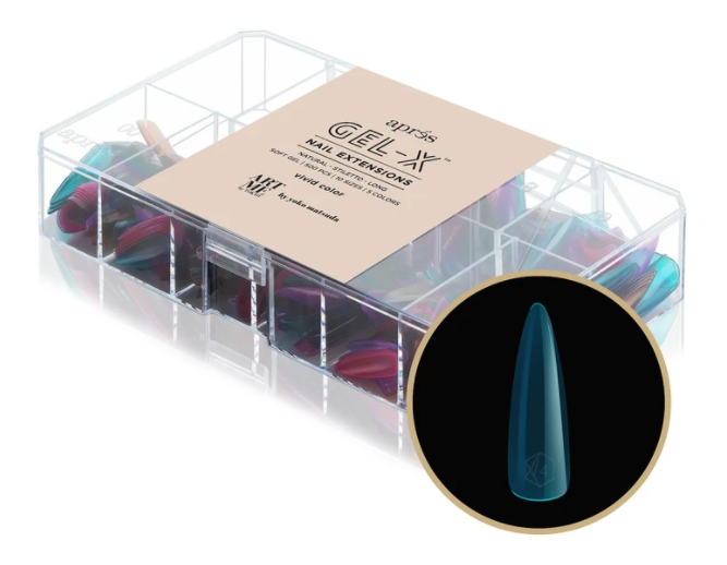 ArtMe x Aprés Gel-X Tips - Vivid Color - Natural Stiletto Long [500pcs] - 50%OFF [While Supplies Last]