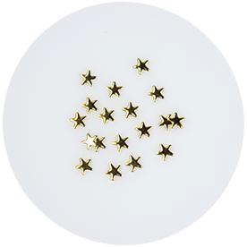 Nail Labo Metal Studs Stars Gold (3mm) 50pcs