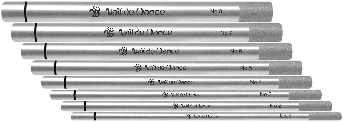 Nail de Dance Pinching Sticks w/ Diamond Coated Sanding Band [8pcs] [While Supplies Last]